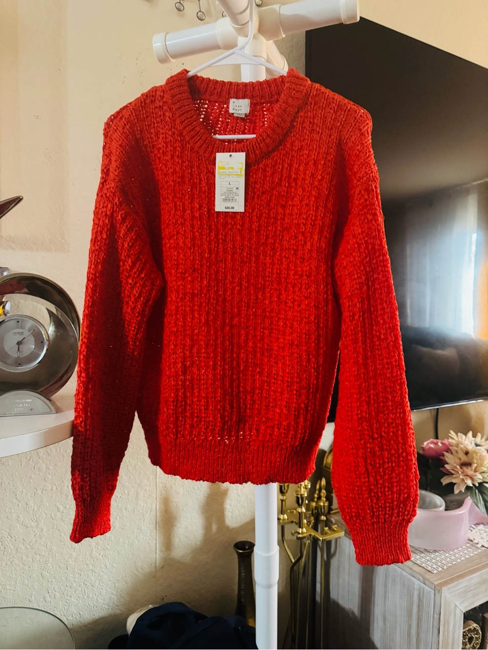 Cozy Chunky Red Sweater